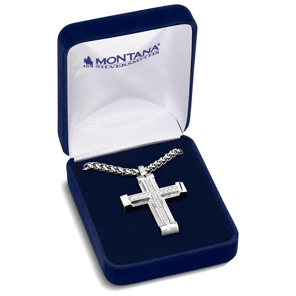 Montana Silversmiths Western Lifestyle Men's Cross Necklace