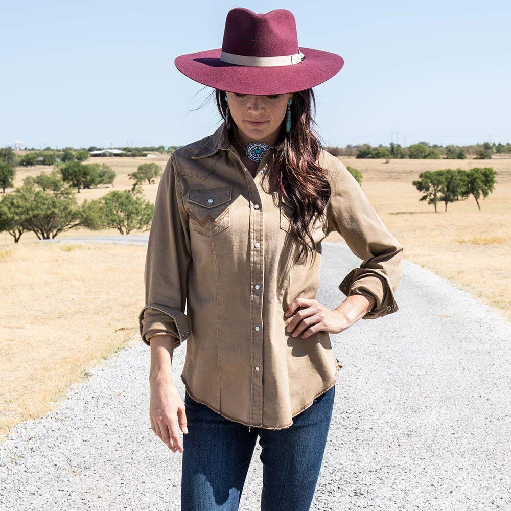 Charlie 1 Horse Women's Black Highway Fashion Hat 3 3/4in Brim