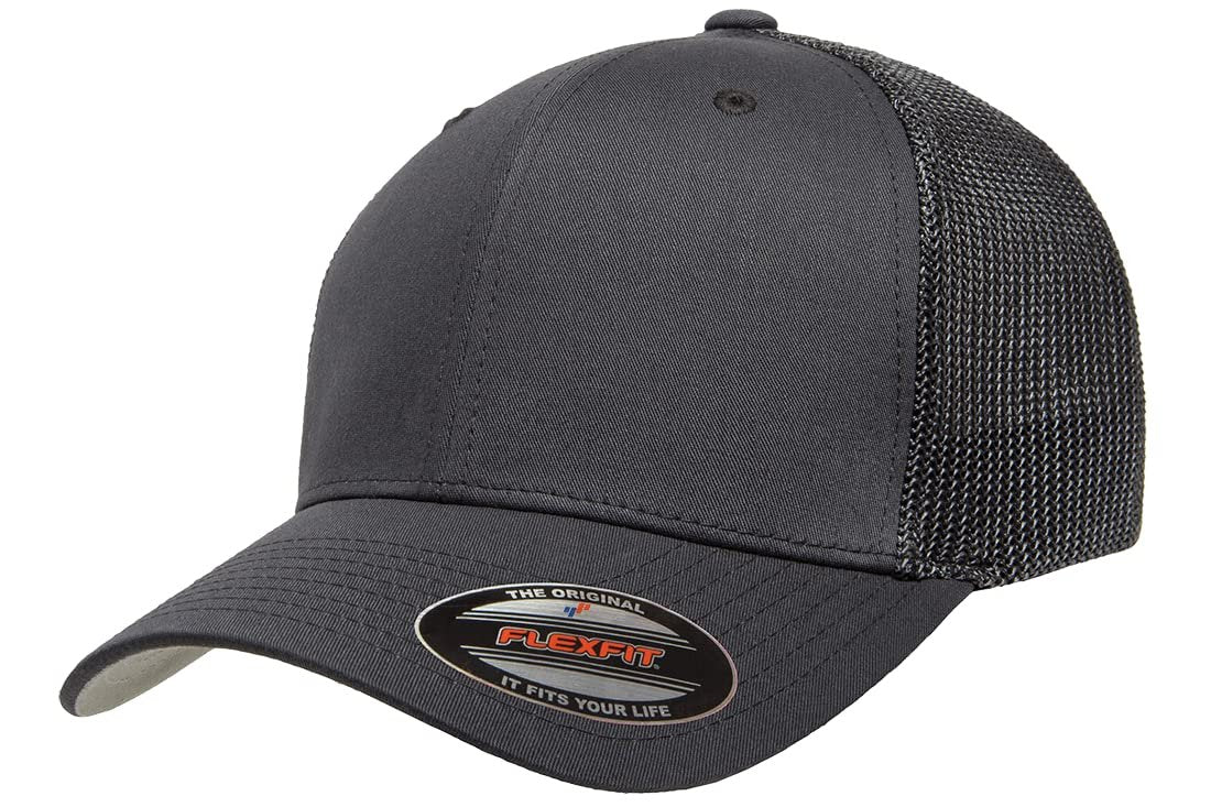 Flexfit Trucker, Charcoal, XL-XXL