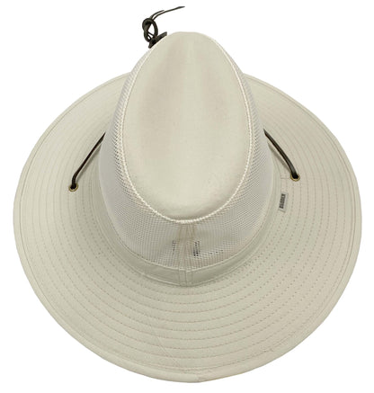 Broner Mens Solarweave Breezer Hat with Mesh Crown and Chincord
