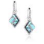 Montana Silversmiths Western Lifestyle Crafted Turquoise Drop/Dangle Earrings