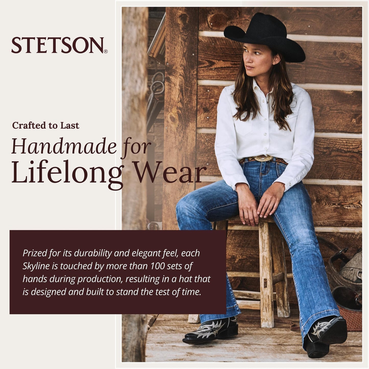 Stetson Men's 6X Skyline Hat, Chocalate, Size 7 3/8 Chocolate