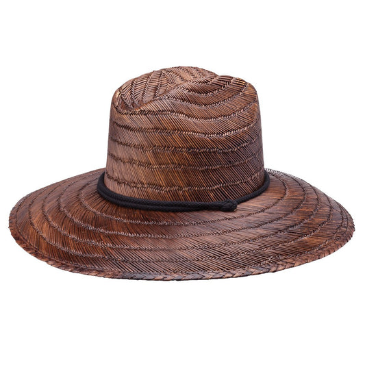 Peter Grimm - Lifeguard, Costa - Wide Brim Sunhat - Men & Women (One Size) (Dark Brown, Costa)