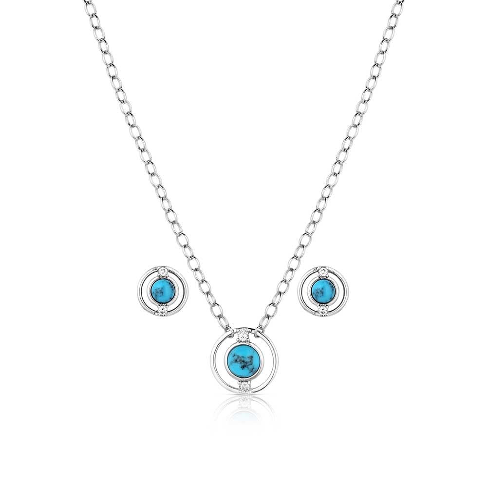 Montana Silversmiths Western Lifestyle Crafted Turquoise Jewelry Set