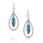 Montana Silversmiths Western Lifestyle Crafted Turquoise Drop/Dangle Earrings