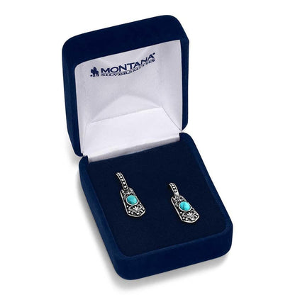 Montana Silversmiths Western Lifestyle Crafted Turquoise Drop/Dangle Earrings