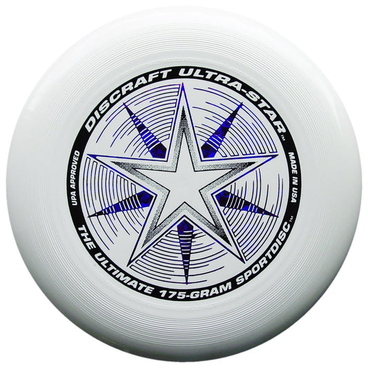 Discraft 175 gram Ultra Star Sport Disc, White with Deluxe Packaging