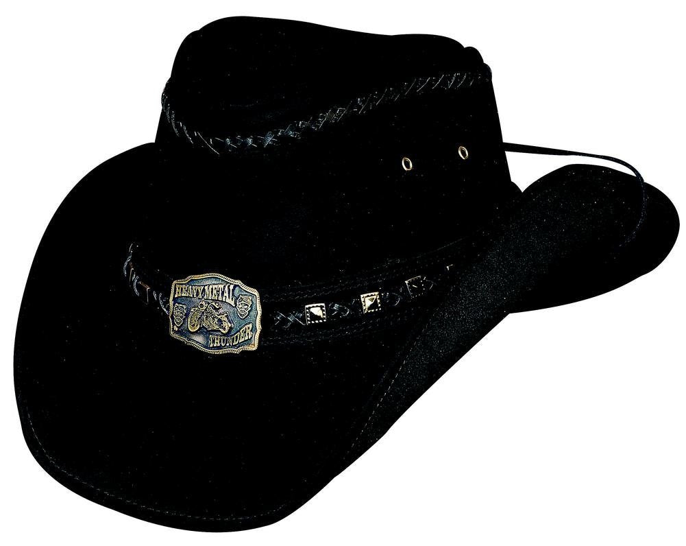Montecarlo / Bullhide Hats - Thunder Struck Top Grain Leather Rock Cowboy Hat