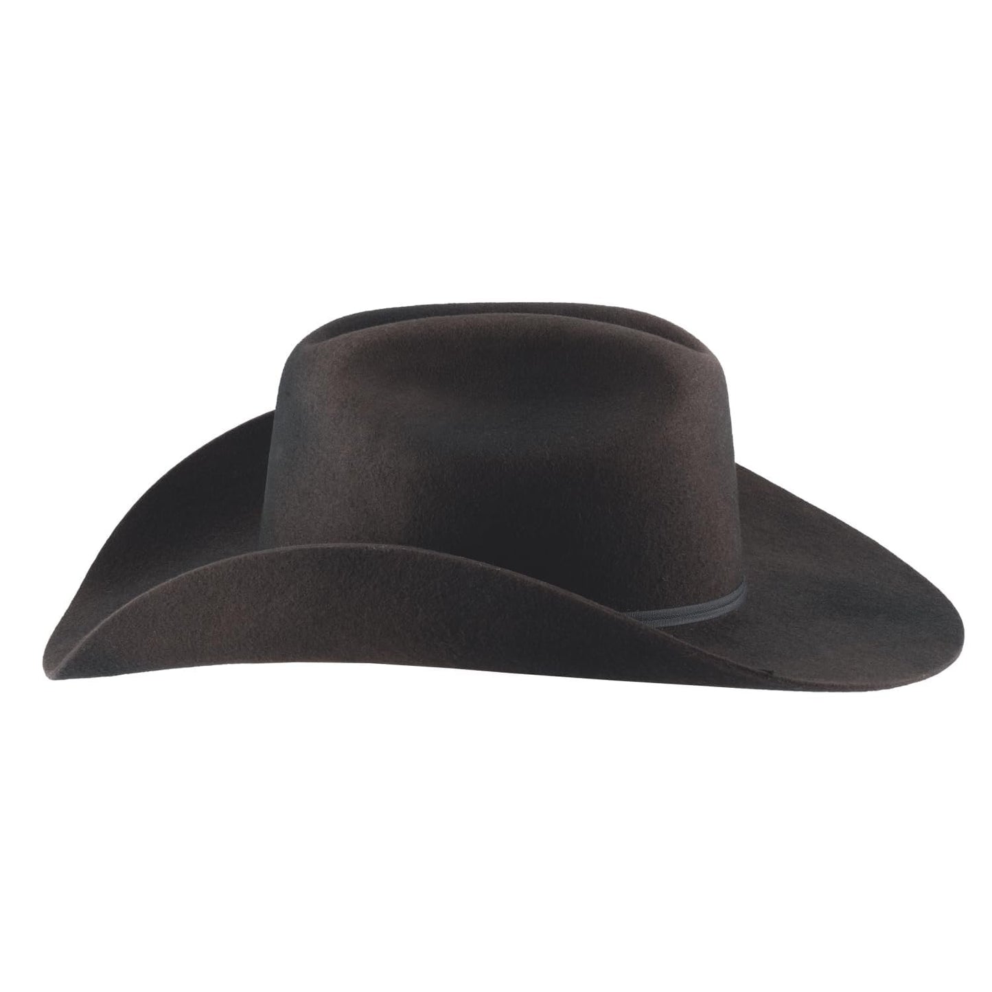 Generic Bullhide Rodeo Round Up Felt Collection Montana Ranch 4X Cowboy Hat in Size 7, Chocolate (Distressed)