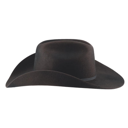 Generic Bullhide Rodeo Round Up Felt Collection Montana Ranch 4X Cowboy Hat in Size 7, Chocolate (Distressed)