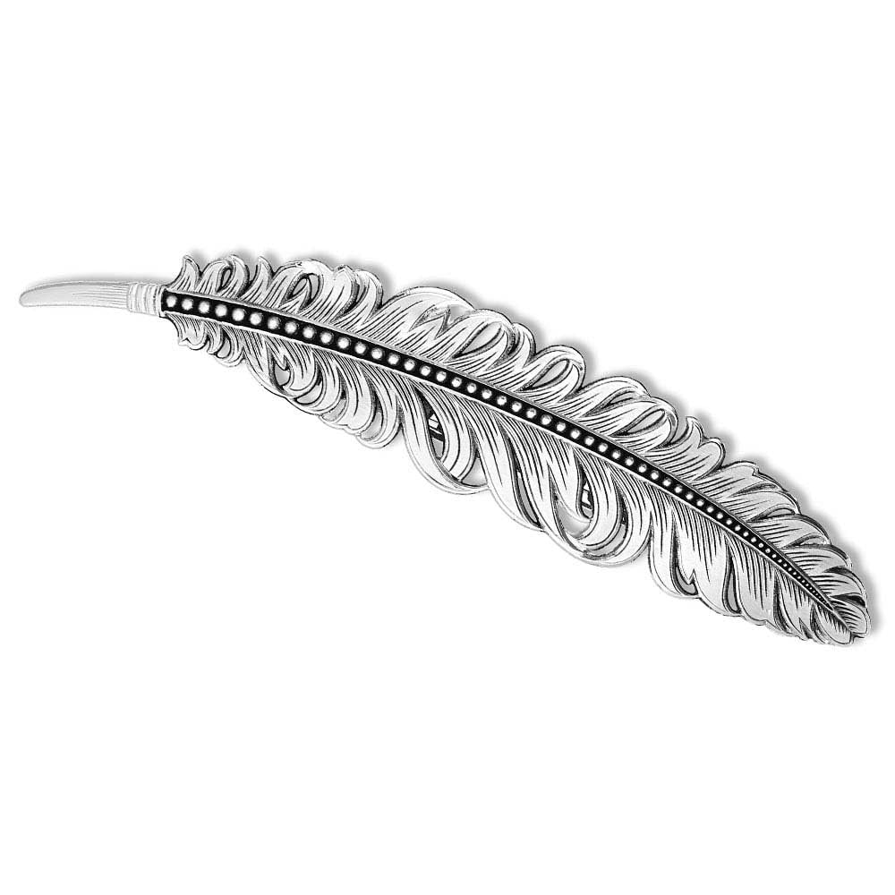 Montana Silversmiths Women's Antiqued Feather Barrette - Ba4059rts