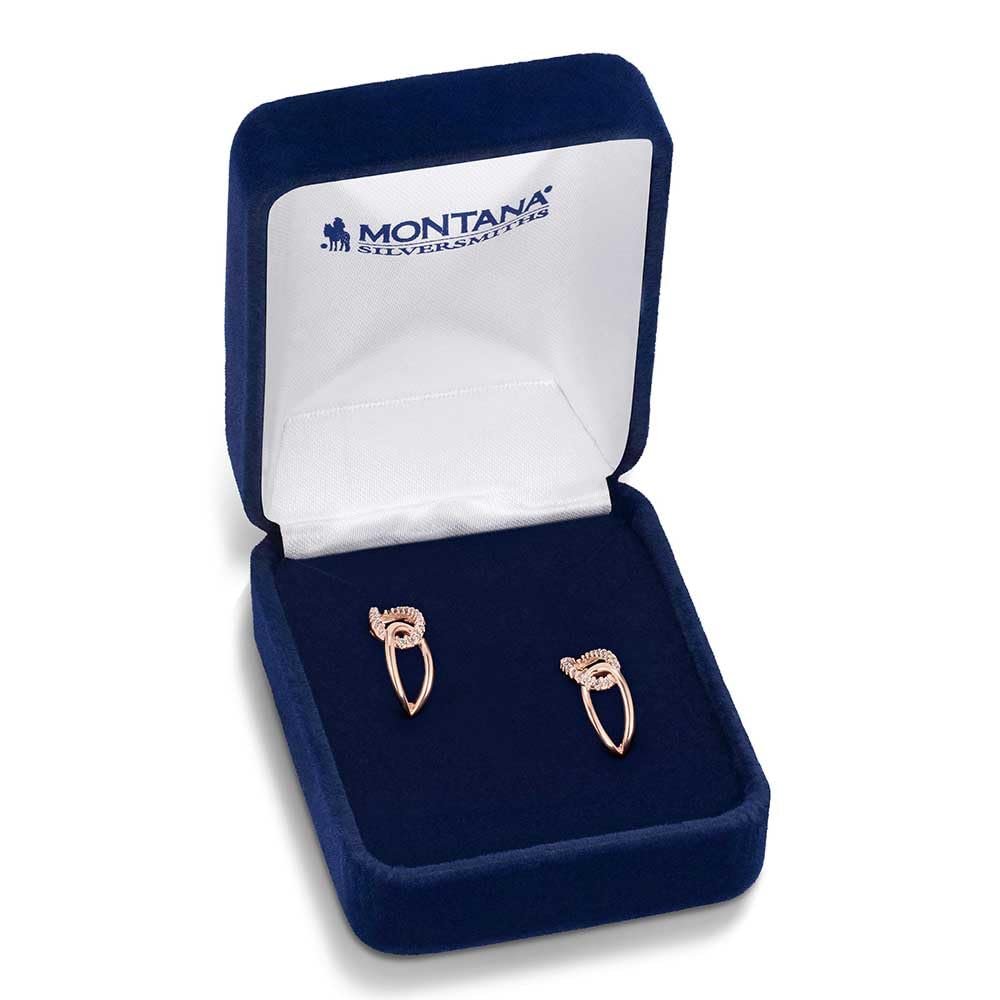 Montana Silversmiths Western Lifestyle Hoop Stud/Post Earrings