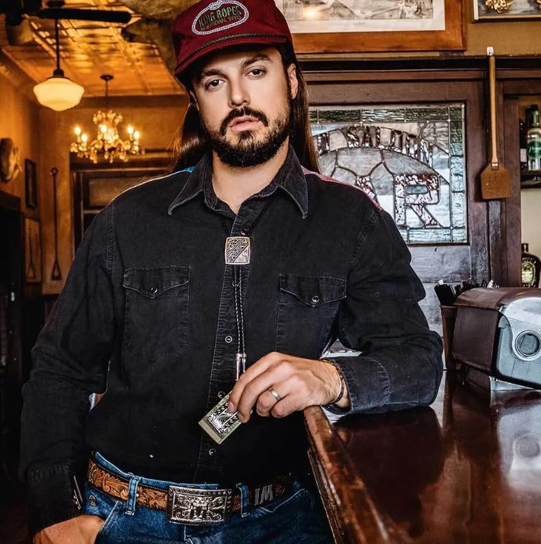 Montana Silversmiths Western Lifestyle Braided Leather Cord Silver Finished Arrow Pointed Tips Southwestern Style Bolo Tie