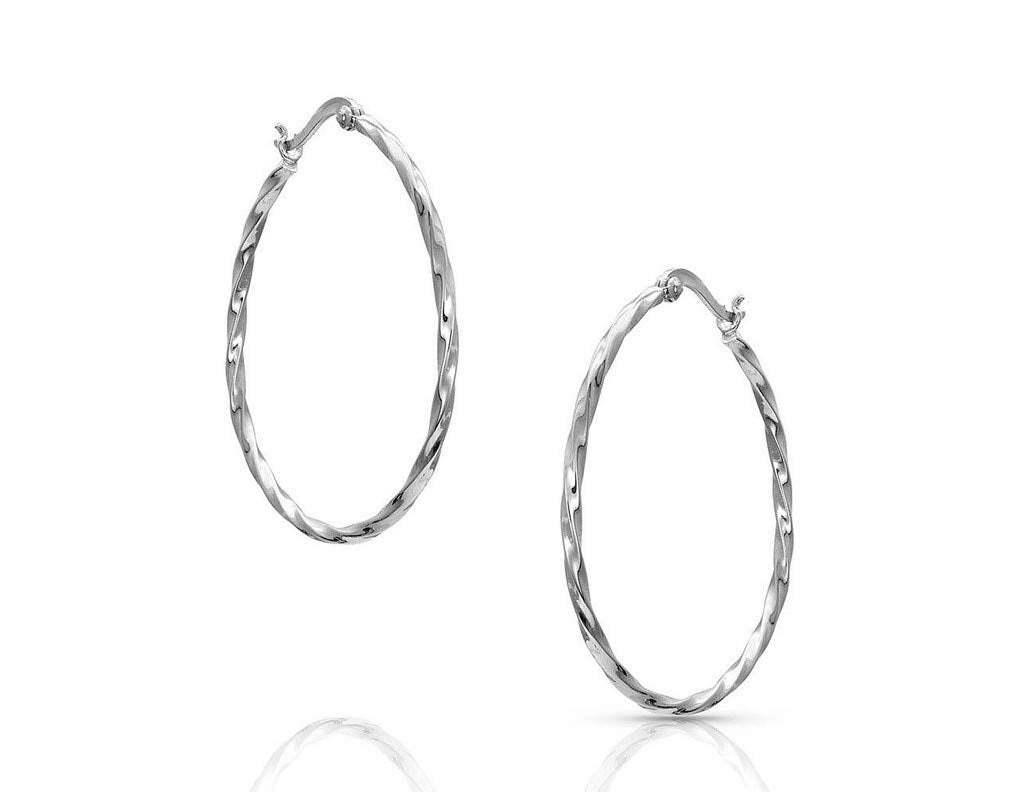 Montana Silversmiths Western Lifestyle Hoop Lever/Latch Earrings