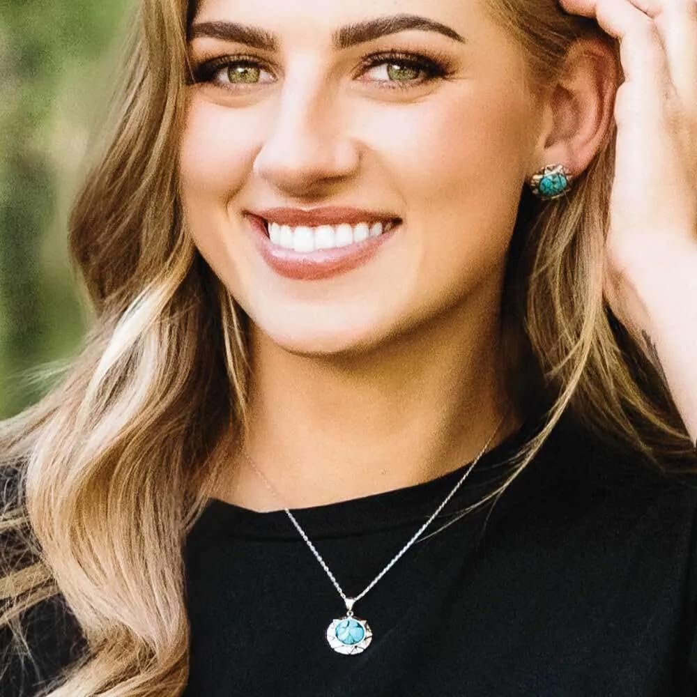 Montana Silversmiths Western Lifestyle Crafted Turquoise Jewelry Set