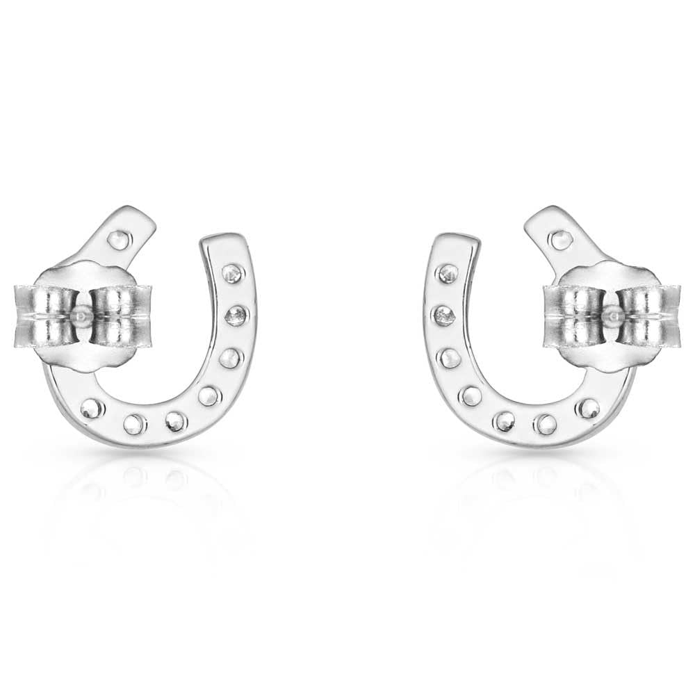 Montana Silversmiths Women's Lightfoot Horseshoe Earrings - ER3394 One Size