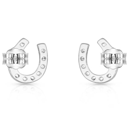 Montana Silversmiths Women's Lightfoot Horseshoe Earrings - ER3394 One Size