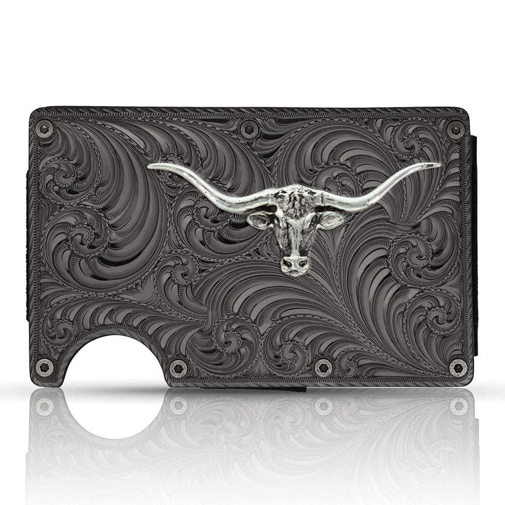 Montana Silversmiths Men's Credit Card And Cash Case With Praying Cowboy - Crcard2-731