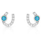 Montana Silversmiths Women's Lightfoot Horseshoe Earrings - ER3394 One Size