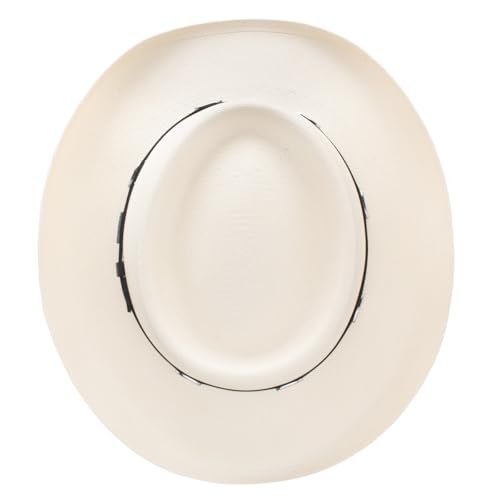 Stetson 10X Royal Flush Straw Cowboy Hat (US, Numeric, 6 7/8, Natural)