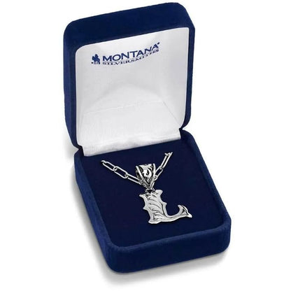 Montana Silversmiths Western Initial Pendant 18 Inch Adjustable Paperclip Chain Necklace