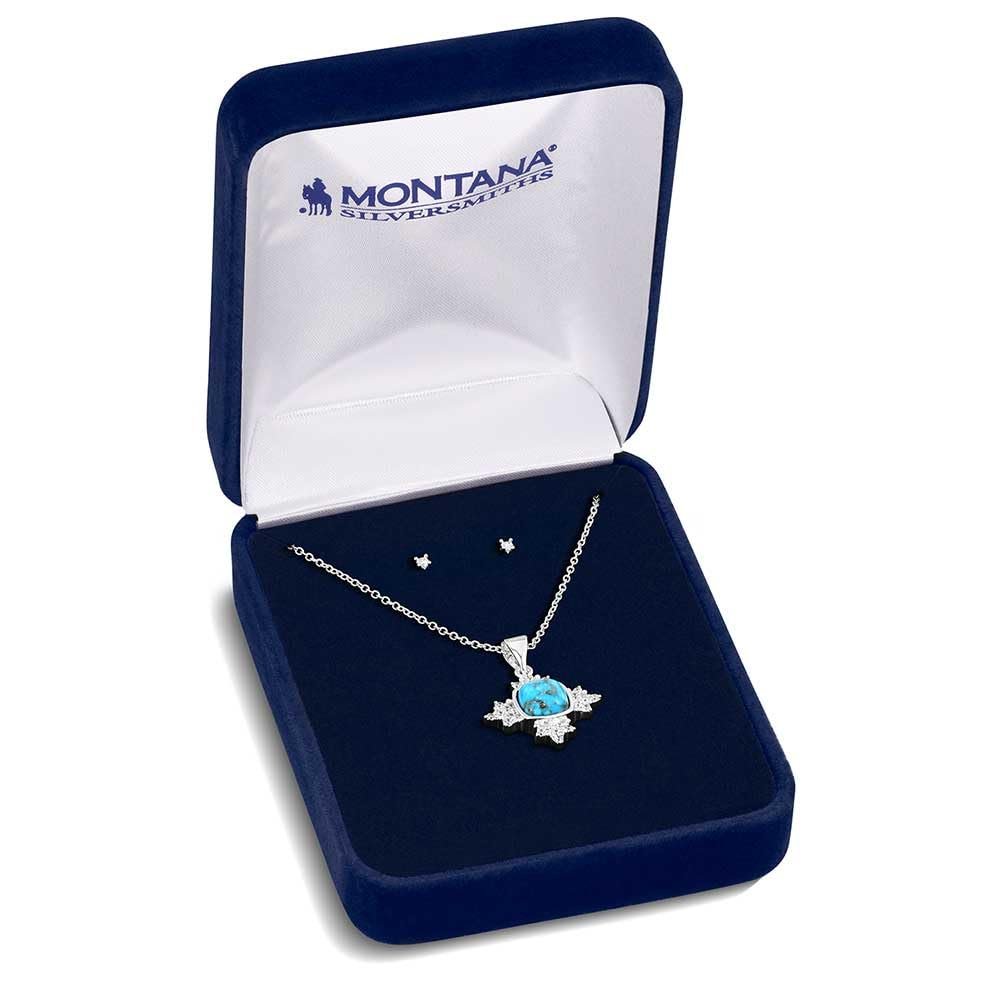 Montana Silversmiths Western Lifestyle Crafted Turquoise Jewelry Set