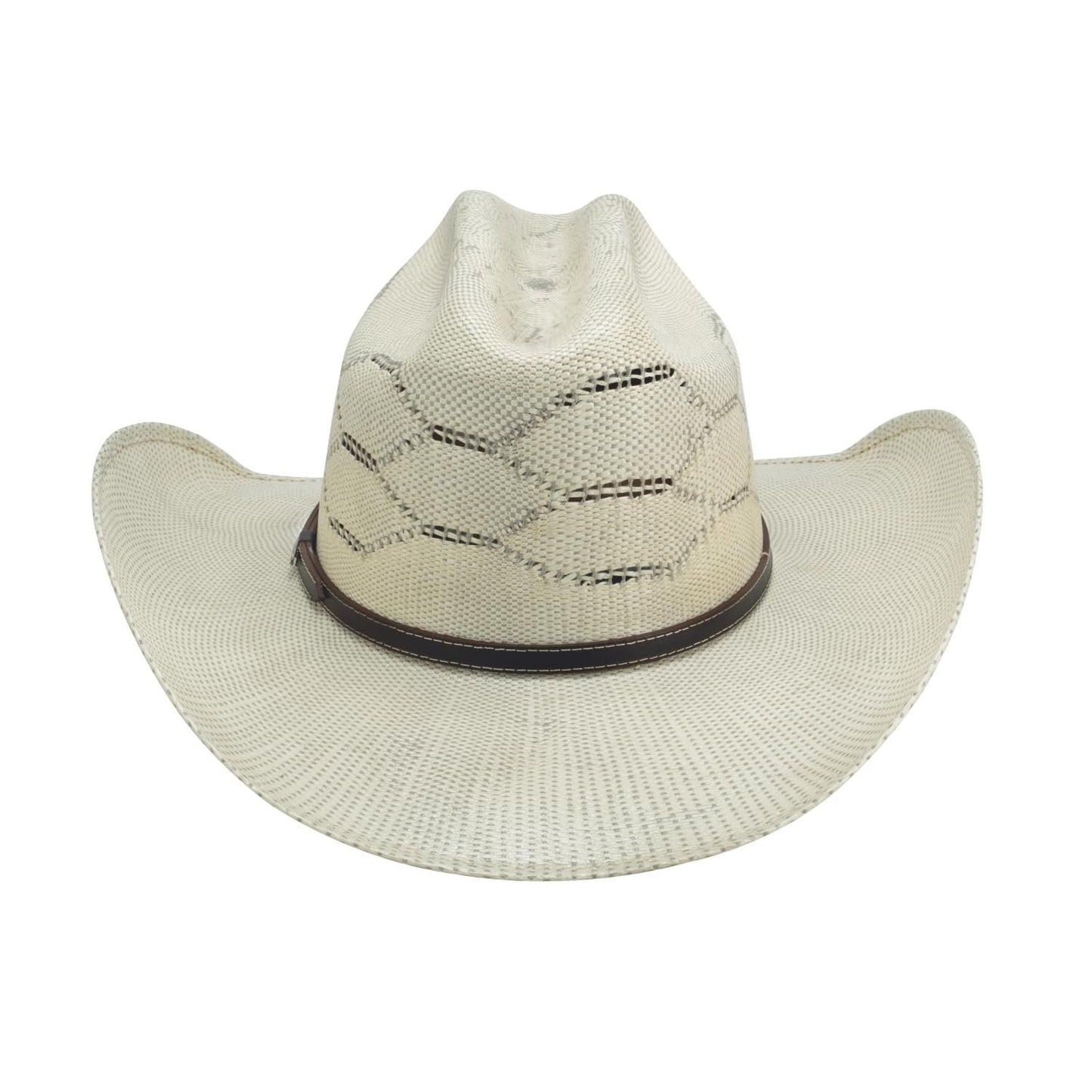 Bullhide Rodeo Round Up Straw Collection King Cobra 20X Cowboy Hat in Size 7 5/8 Natural