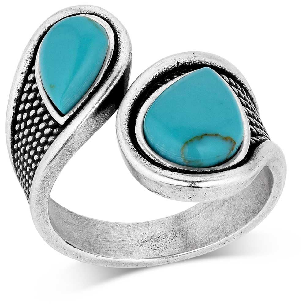 Montana Silversmiths Western Lifestyle Crafted Turquoise Wrap Ring