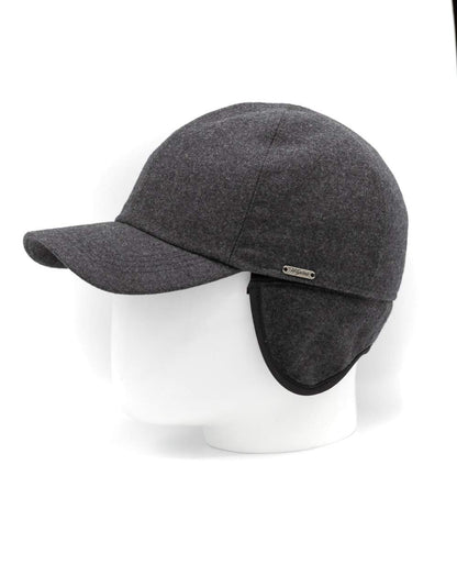 Wigens Wool Storm System Cap with Earflaps BLACK/999 60
