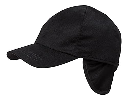 Wigens 100% Pure Italian Cashmere Baseball Cap - Loro Piana Storm System - with Tuckaway Earflaps (130037)