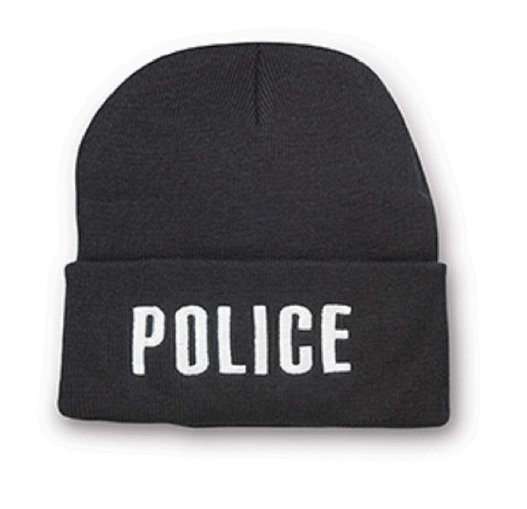Broner Hats Military and Law Enforcement Watch Cap Cuff Beanie (One Size, EMT Black)
