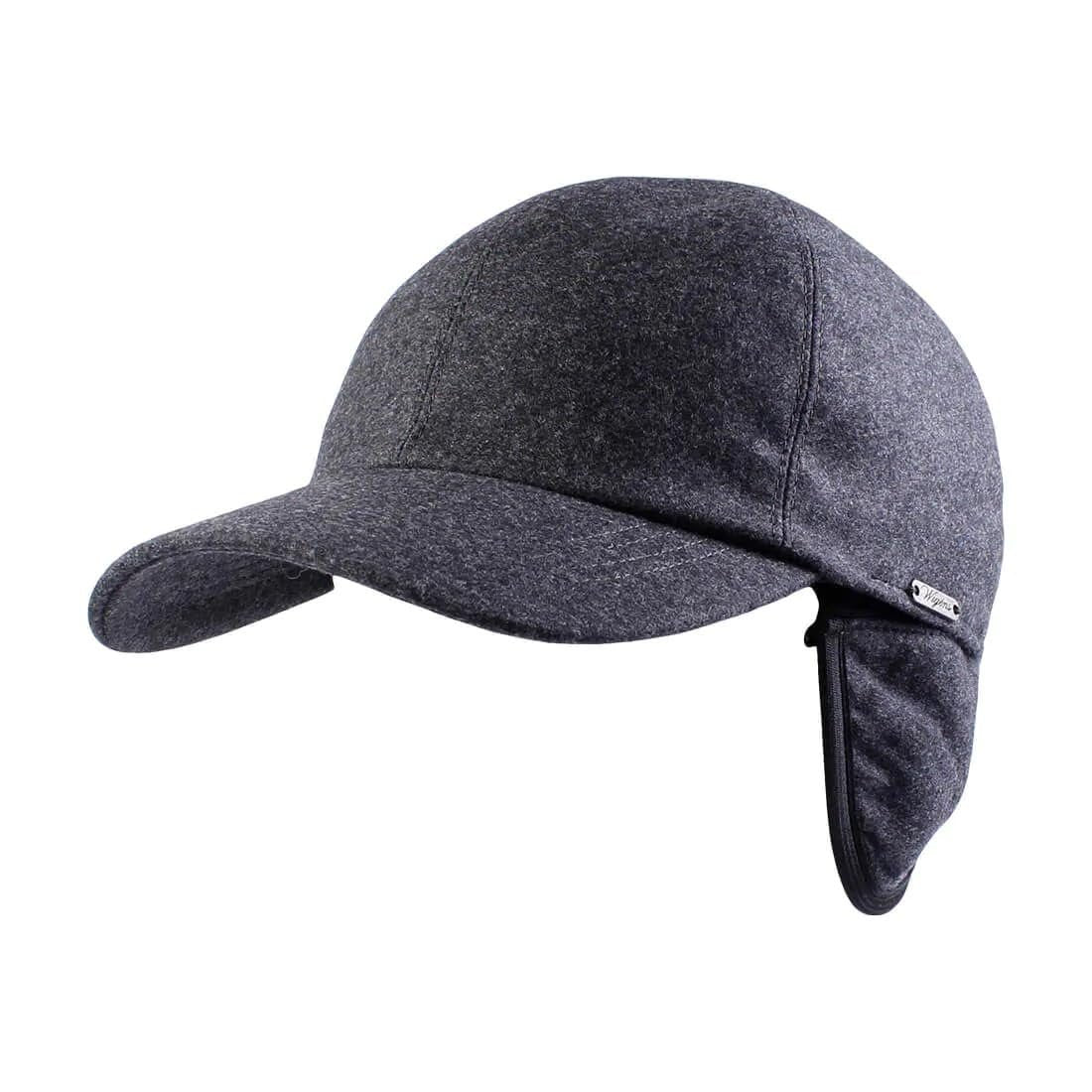 Wignes Wool & Cashmere Loro Piana Flannel Storm Syestem, Rain Repellent Baseball Cap with Earflaps