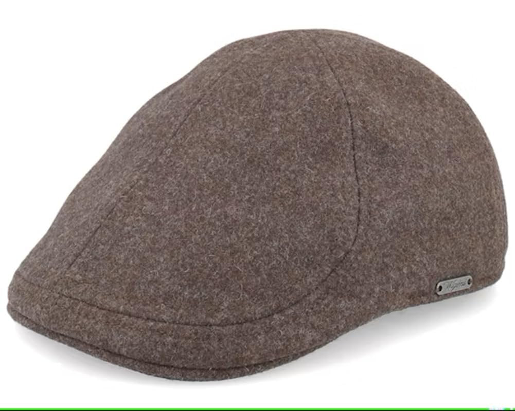 Wigens Men's Classic 100% Melton Wool Pub Cap