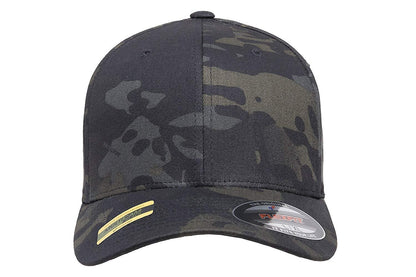 Flexfit Multicam 6 Panel Baseball Cap Officially Licensed Multi-Cam 2 Patterns Black Camo or Green Camo (XXL Fitted (7 5/8" - 8"), Black Multicam)