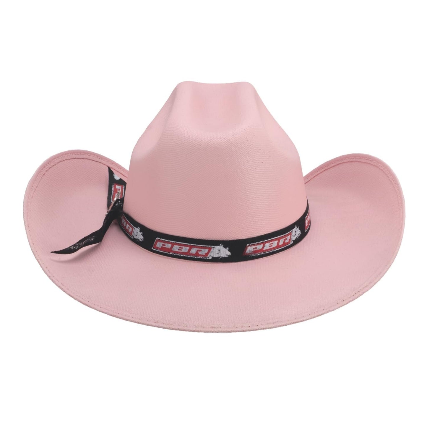 Bullhide PBR Straw Hats Committed to Win Cowboy Pink Hat in Size Elastic OSFM