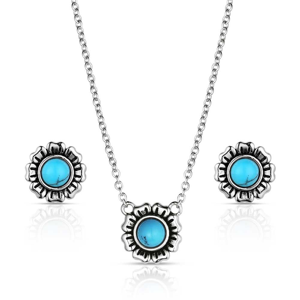 Montana Silversmiths Western Lifestyle Crafted Turquoise Jewelry Set