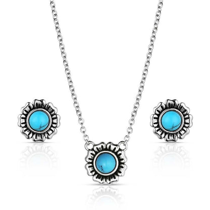 Montana Silversmiths Western Lifestyle Crafted Turquoise Jewelry Set