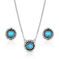 Montana Silversmiths Western Lifestyle Crafted Turquoise Jewelry Set