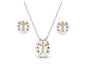 Montana Silversmiths Glowing Trails Cross Horseshoe Jewelry Set - JS5694