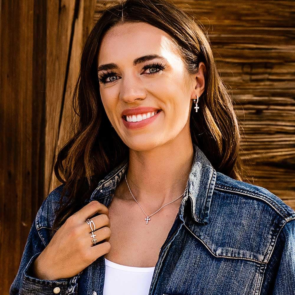 Montana Silversmiths Western Lifestyle Cross Earrings