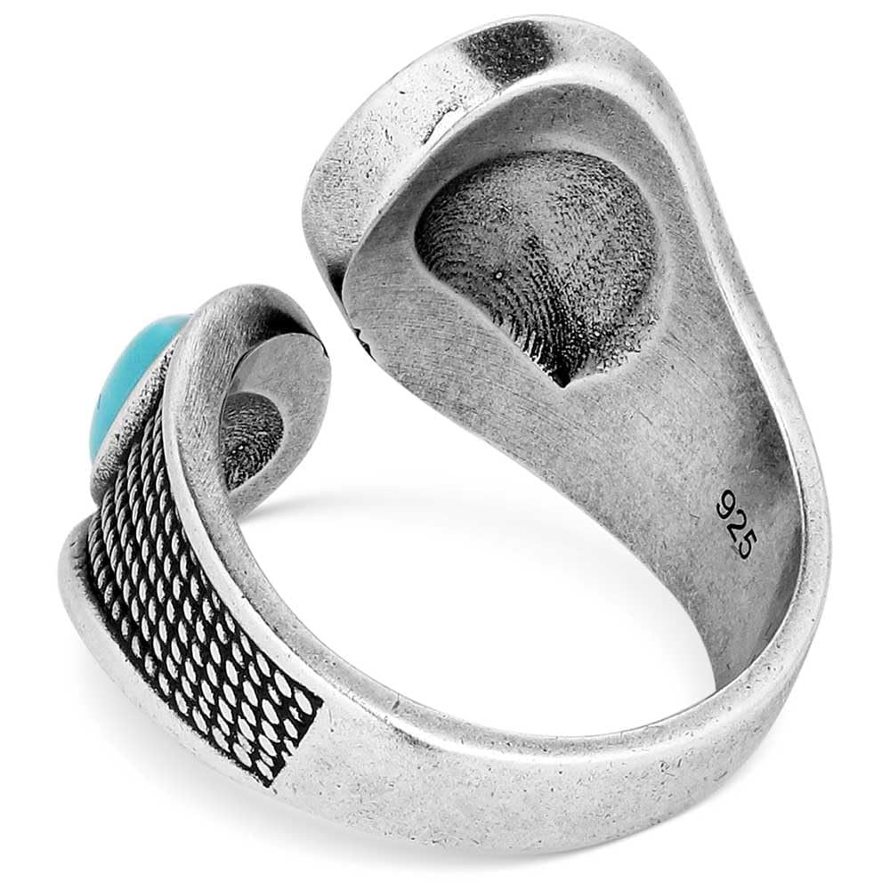 Montana Silversmiths Western Lifestyle Crafted Turquoise Wrap Ring