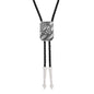 Montana Silversmiths Western Lifestyle Braided Leather Cord Silver Finished Arrow Pointed Tips Southwestern Style Bolo Tie
