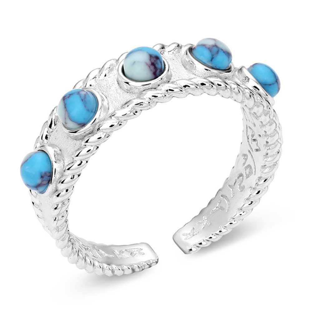 Montana Silversmiths Western Lifestyle Crafted Turquoise Wrap Ring