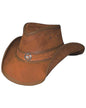 Bullhide "Cooper Creek Leather Outback Hat with Star Concho 4024