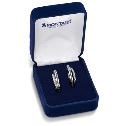 Montana Silversmiths Western Lifestyle Hoop Stud/Post Earrings