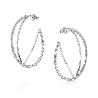 Montana Silversmiths Western Lifestyle Hoop Stud/Post Earrings