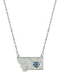 Montana Silversmiths Women's Big Sky Love Heart Necklace - NC3770MT One Size