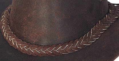 Montecarlo Bullhide Hats Cedar Groove LEATHER Western Cowboy Hat (Medium)