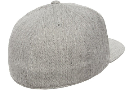 Flexfit Premium Flatbill Cap – Fitted 6210 - Extra Extra Large (Heather Gray)