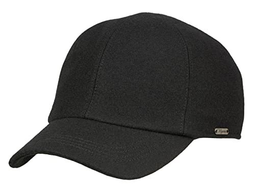 Wigens Kent 100% Wool Baseball Cap with Earflaps